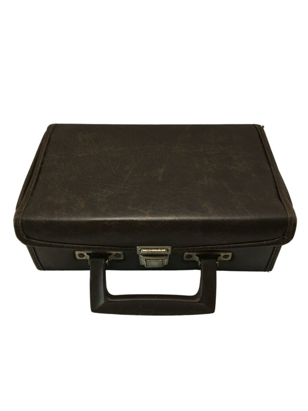 12 Cassette Carrying Case BMI Beaux Merzon Inc Padded Dark Brown Vinyl